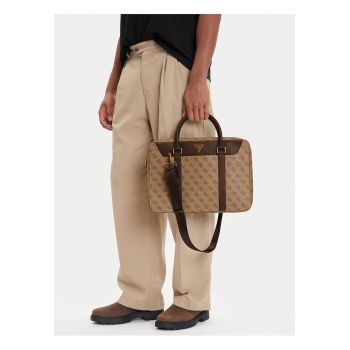 Geanta laptop barbati -  ecologica - bej - One Size INTL