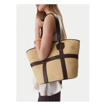 Geanta pentru femei -  tesatura - bej - One Size INTL