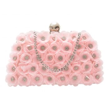 Geanta plic EPICA roz, 12, din piele ecologica