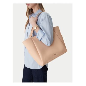 Geanta shopper  portocalie - dimensiune A4 - pentru femei
