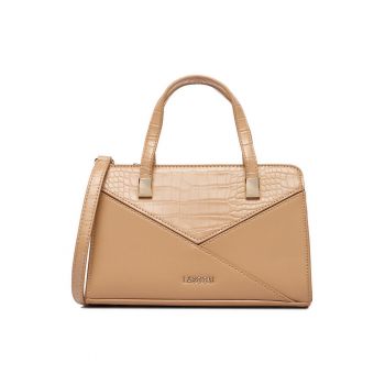 Geanta tote femei -  bej - One Size INTL - material sintetic - design croco