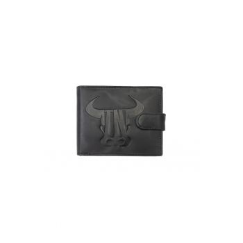 Portofel barbati din piele naturala negru brand Toro