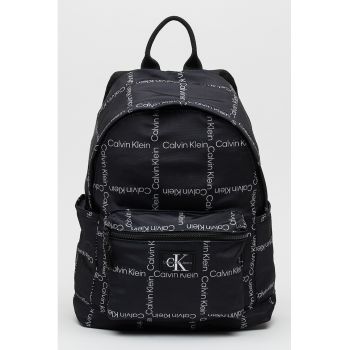 Rucsac cu imprimeu logo - Negru/Alb murdar