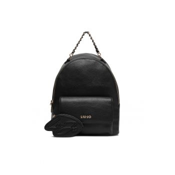 Rucsac dama -  piele ecologica - negru - One Size INTL