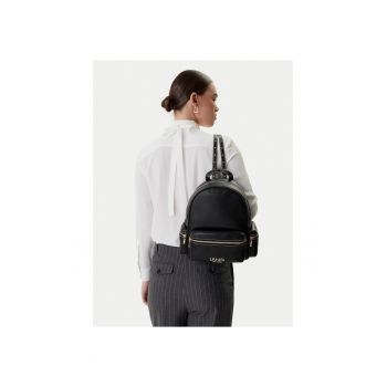 Rucsac fashion dama -  piele ecologica - negru - One Size INTL