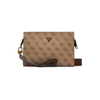 Saszetka barbati -  bej - One Size INTL - cu banda detasabila si saszeta suplimentara