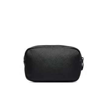 Saszetka barbati -  piele ecologica - negru - One Size INTL