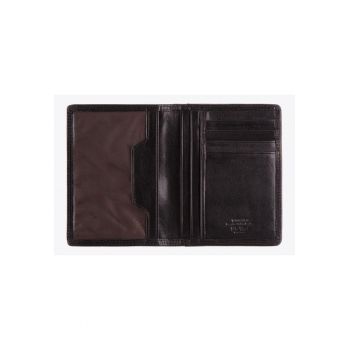 Etui documente  Da Vinci - piele naturala - 4 compartimente - negru