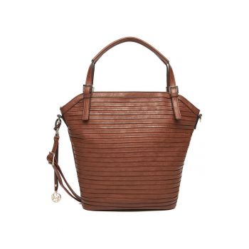 Geanta bucket -  material sintetic - maro - One Size INTL