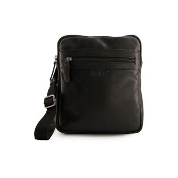 Geanta crossbody cu buzunar cu fermoar