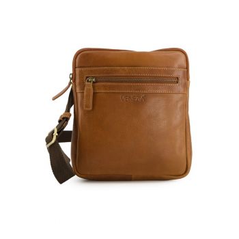 Geanta crossbody cu buzunar cu fermoar