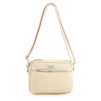 Geanta crossbody cu buzunar exterior