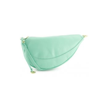 Geanta crossbody cu fermoar si curea ajustabila