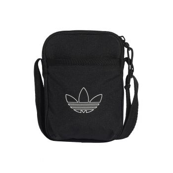 Geanta crossbody cu logo - Alb - Negru