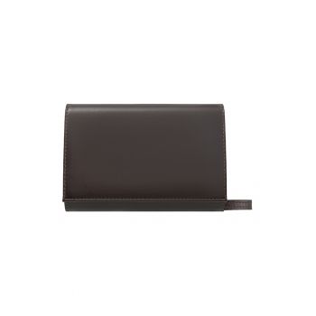 Geanta crossbody de piele - Maro inchis