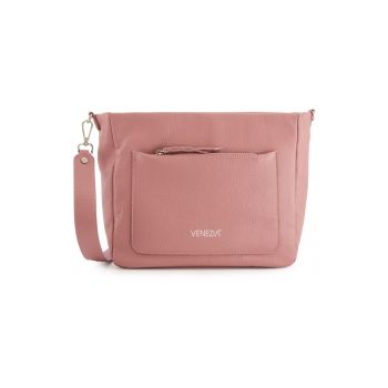 Geanta crossbody din logo cu piele naturala