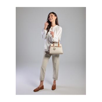 Geanta crossbody din piele cu bareta detasabila