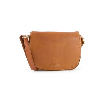 Geanta crossbody din piele cu clapa