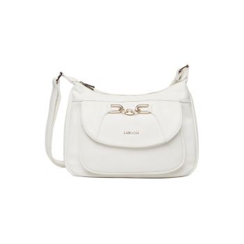 Geanta crossbody -  material sintetic - alb - One Size INTL