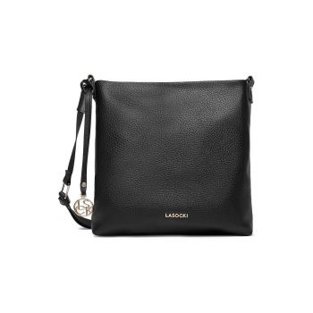 Geanta crossbody -  material sintetic - neagra - One Size INTL