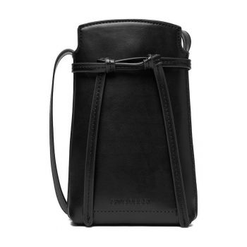 Geanta crossbody -  material sintetic - neagra - One Size INTL