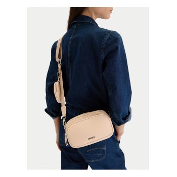 Geanta crossbody -  plastic - bej - One Size INTL