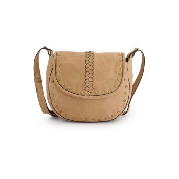 Geanta crossbody uni din piele naturala
