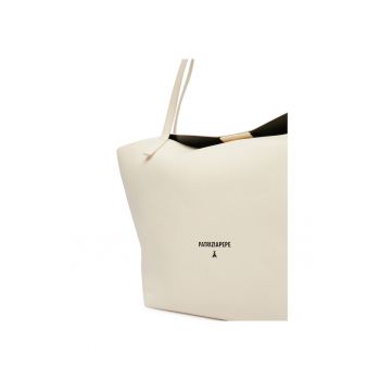 Geanta dama -  bej - piele naturala - One Size INTL