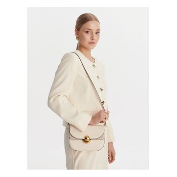 Geanta dama -  bej - piele naturala - One Size INTL