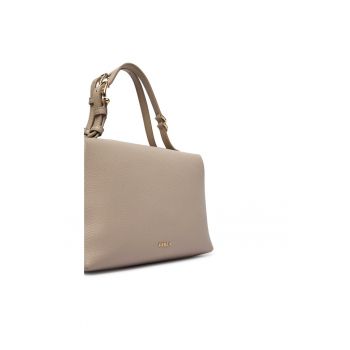 Geanta dama -  bej - piele naturala - One Size INTL