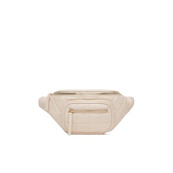 Geanta dama  ecru - model DZE-S-002-07 - din piele ecologica