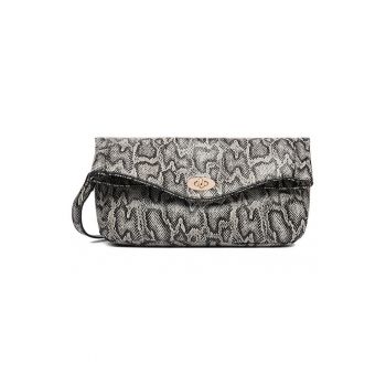 Geanta dama -  gri - One Size INTL - model cu imprimeu sarpe