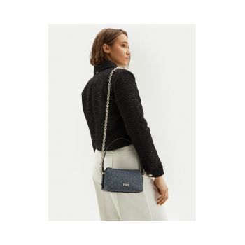 Geanta dama  Kaos Mini Lines - gri inchis - din piele ecologica