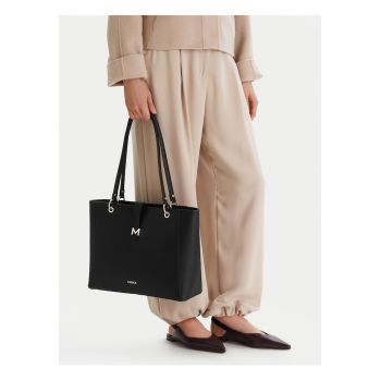Geanta dama -  neagra - One Size INTL - material sintetic - design shopper