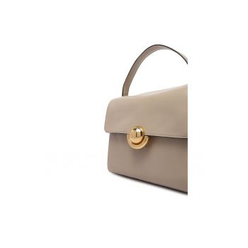 Geanta dama -  piele naturala - bej - One Size INTL