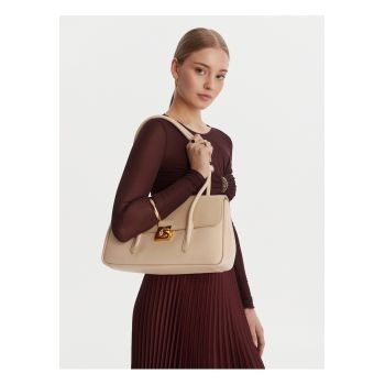 Geanta dama -  piele naturala - bej - One Size INTL