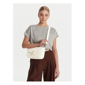 Geanta dama -  piele naturala - bej - One Size INTL - set cu curea detasabila