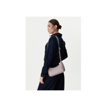 Geanta dama -  piele naturala - gri - One Size INTL