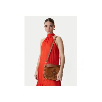 Geanta dama -  piele naturala - maro - One Size INTL