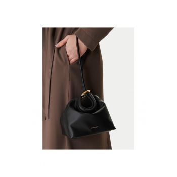 Geanta dama -  piele naturala - neagra - One Size INTL
