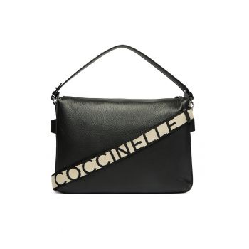 Geanta dama -  piele naturala - negru - One Size INTL