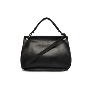Geanta dama -  piele naturala - negru - One Size INTL