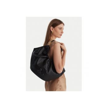 Geanta dama -  piele naturala - negru - One Size INTL