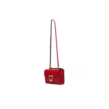 Geanta dama -  piele naturala - rosie - One Size INTL
