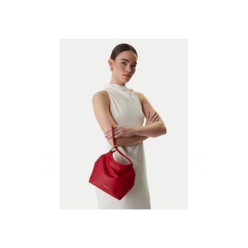 Geanta dama -  piele naturala - rosie - One Size INTL