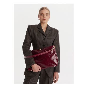 Geanta dama -  piele naturala - rosie - One Size INTL