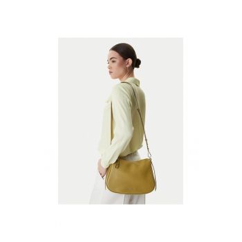 Geanta dama -  piele naturala - verde - One Size INTL