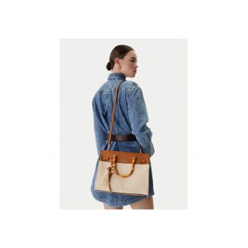 Geanta dama -  tkanina - bej - One Size INTL