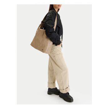 Geanta dama -  tkanina - bej - One Size INTL