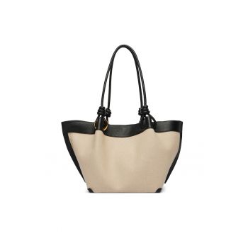 Geanta dama -  tkanina - bej - One Size INTL